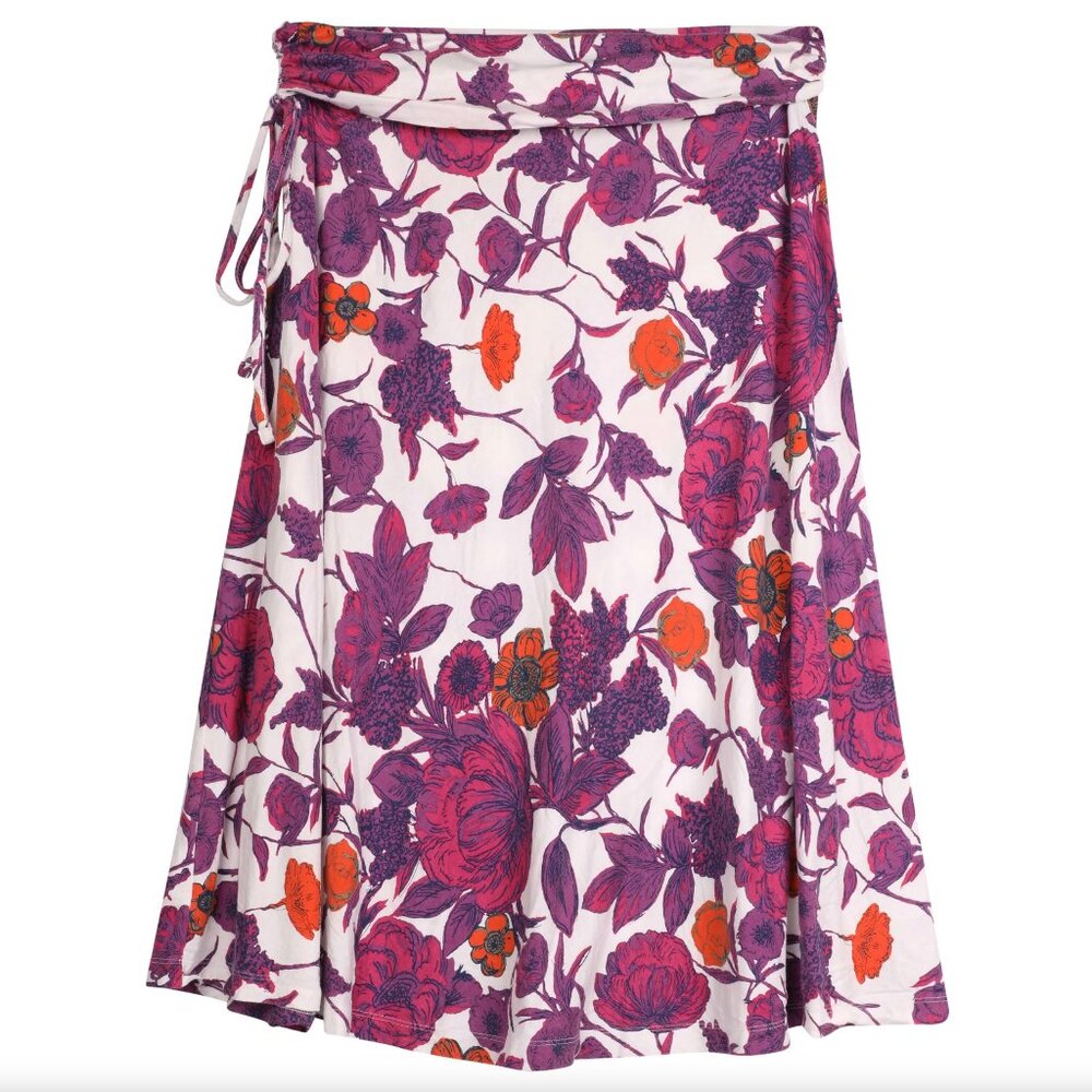 Patagonia Women's Kamala Skirt, Size Medium, Pink/Orange Floral